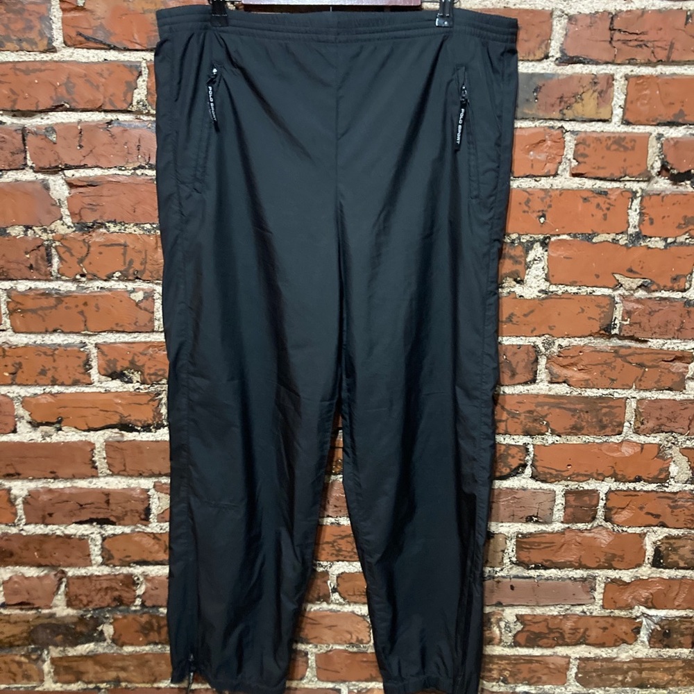 Vintage Black Polo Sport windbreaker pants M